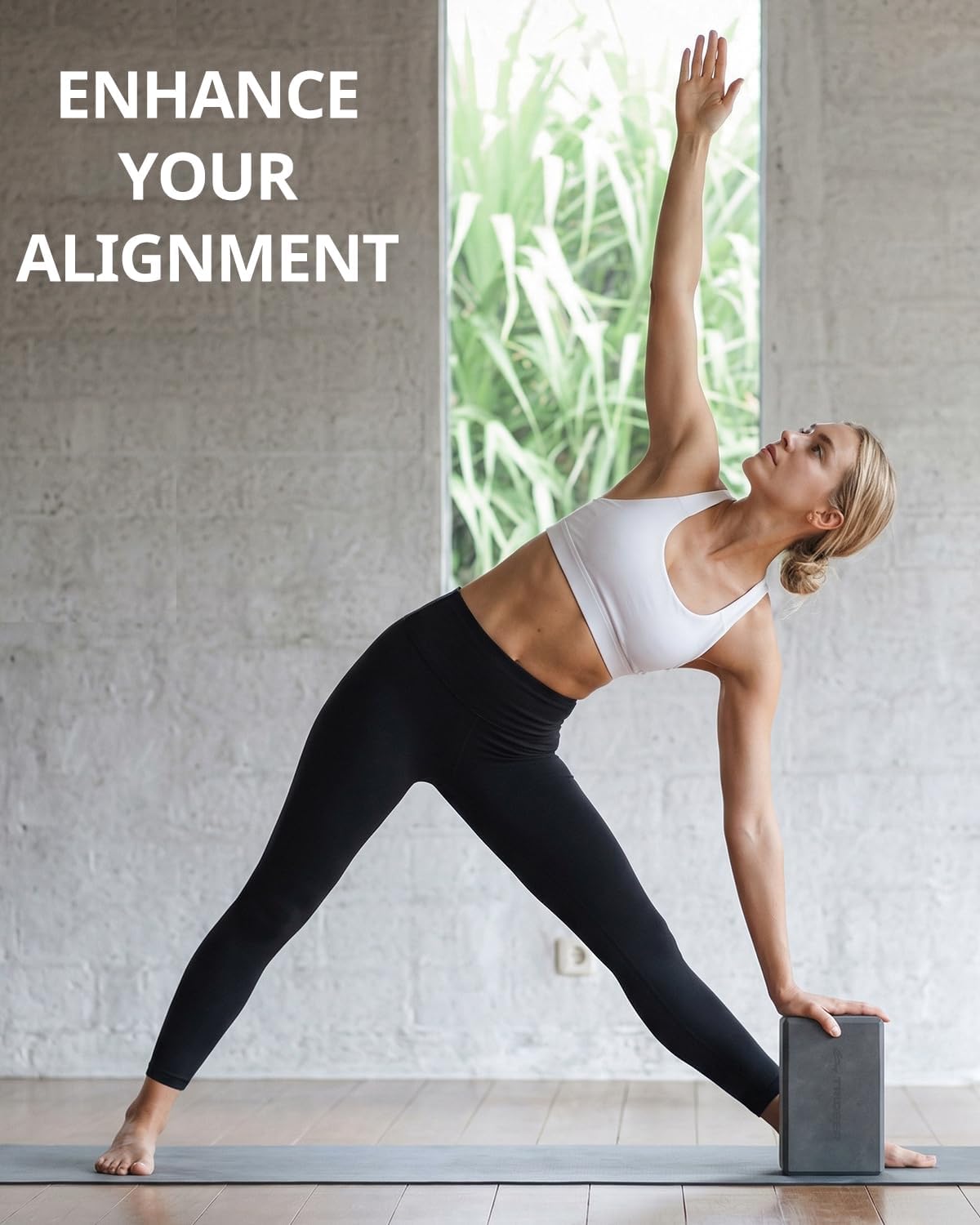 Yoga Blocks 2 Pack, Soft Non-Slip Foam Blocks with Beveled Edges for Alignment and Stretching in Yoga, Pilates, and Dance - Supportive, Lightweight, Odor Resistant, Latex-Free