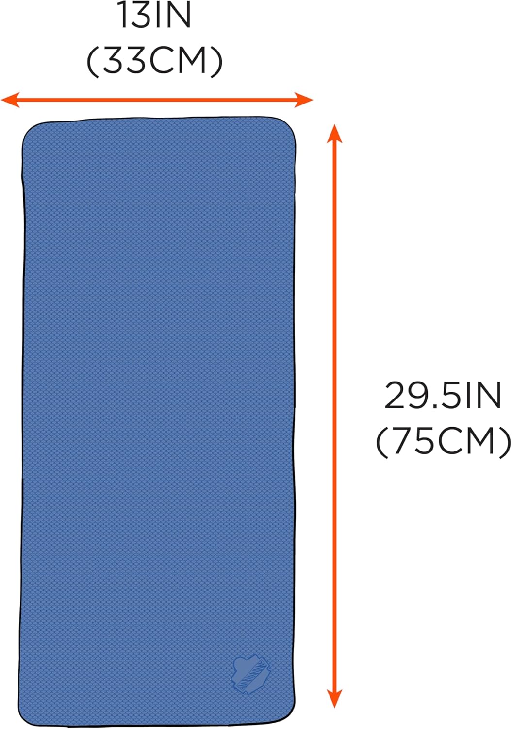 Chill-Its 6602 Evaporative Cooling Towel, Blue 13 inches x 29.5 inches