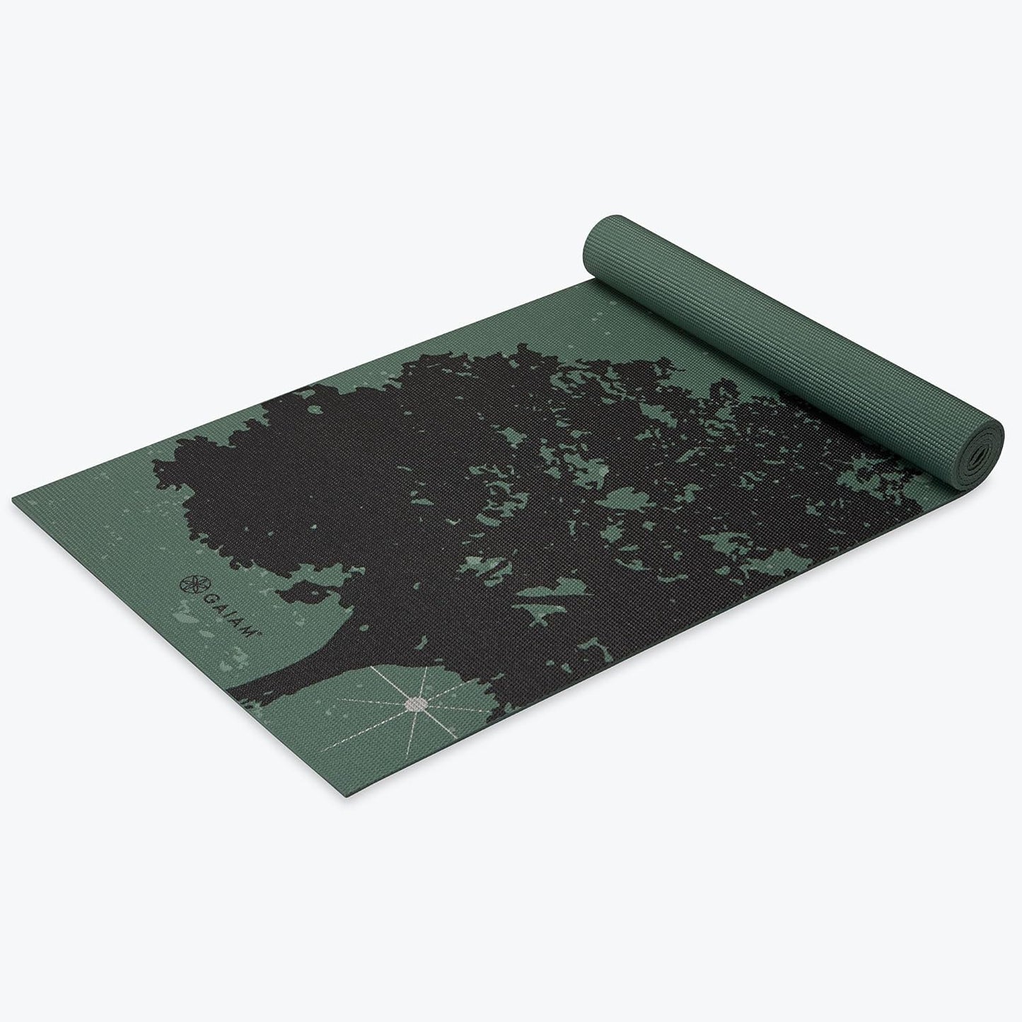 Yoga Mat Classic Print, 4mm Non-Slip Mat | Lightweight 4mm print yoga mat with non-slip grip. Ideal for yoga, Pilates & floor workouts at home or studio.