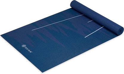 Yoga Mat Classic Print, 4mm Non-Slip Mat | Lightweight 4mm print yoga mat with non-slip grip. Ideal for yoga, Pilates & floor workouts at home or studio.
