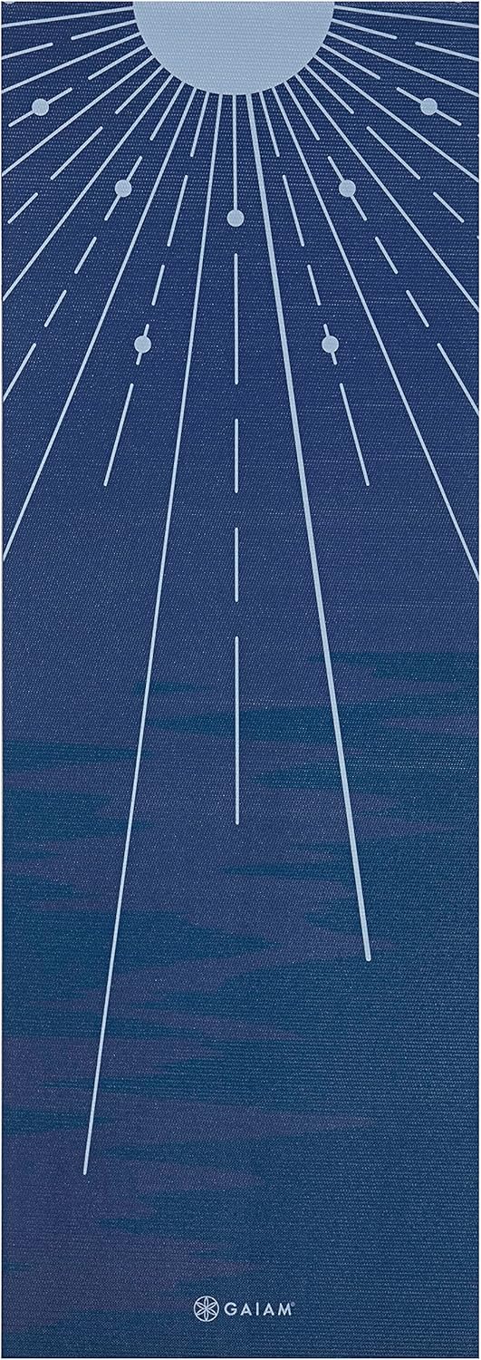 Yoga Mat Classic Print, 4mm Non-Slip Mat | Lightweight 4mm print yoga mat with non-slip grip. Ideal for yoga, Pilates & floor workouts at home or studio.
