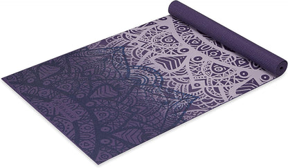Yoga Mat Classic Print, 4mm Non-Slip Mat | Lightweight 4mm print yoga mat with non-slip grip. Ideal for yoga, Pilates & floor workouts at home or studio.