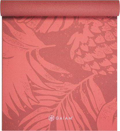 Yoga Mat Classic Print, 4mm Non-Slip Mat | Lightweight 4mm print yoga mat with non-slip grip. Ideal for yoga, Pilates & floor workouts at home or studio.