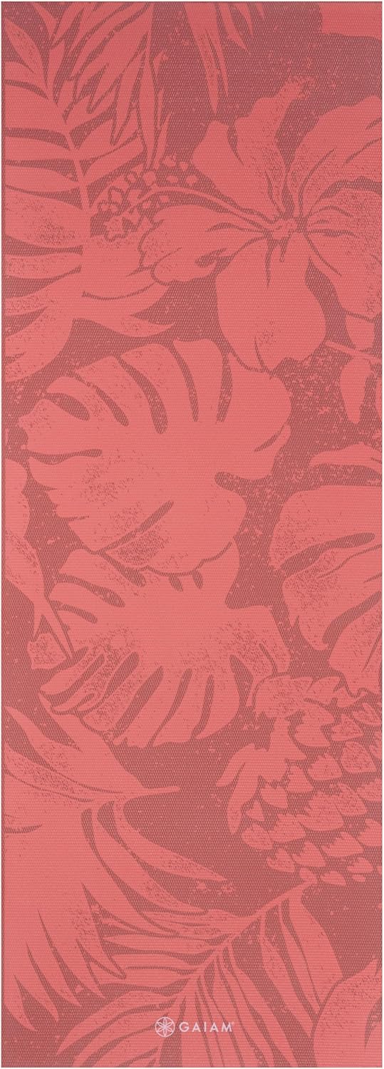 Yoga Mat Classic Print, 4mm Non-Slip Mat | Lightweight 4mm print yoga mat with non-slip grip. Ideal for yoga, Pilates & floor workouts at home or studio.