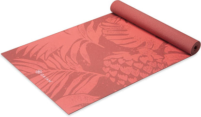 Yoga Mat Classic Print, 4mm Non-Slip Mat | Lightweight 4mm print yoga mat with non-slip grip. Ideal for yoga, Pilates & floor workouts at home or studio.