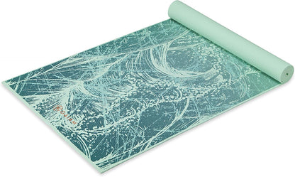 Yoga Mat Classic Print, 4mm Non-Slip Mat | Lightweight 4mm print yoga mat with non-slip grip. Ideal for yoga, Pilates & floor workouts at home or studio.