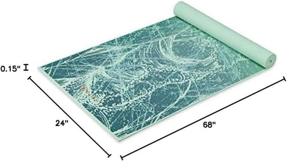 Yoga Mat Classic Print, 4mm Non-Slip Mat | Lightweight 4mm print yoga mat with non-slip grip. Ideal for yoga, Pilates & floor workouts at home or studio.