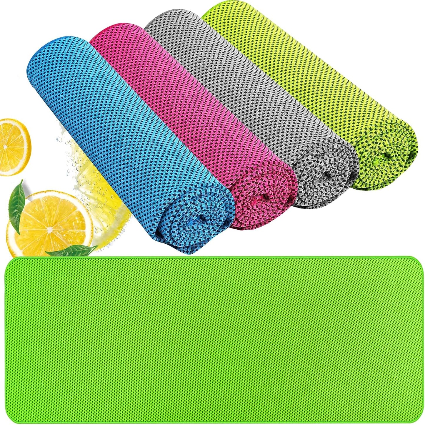 Cooling Towel (40"x12") - for Neck/Face, Ice Towel,Chilly Towel, Cooling Neck Wraps for Hot Weather Instant Chill, Soft Microfiber for Yoga, Gym, Golf, Running,Workout, Outdoor Sports, Hiking