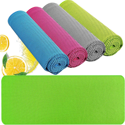 Cooling Towel (40"x12") - for Neck/Face, Ice Towel,Chilly Towel, Cooling Neck Wraps for Hot Weather Instant Chill, Soft Microfiber for Yoga, Gym, Golf, Running,Workout, Outdoor Sports, Hiking