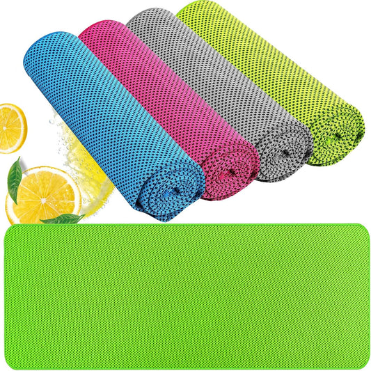 Cooling Towel (40"x12") - for Neck/Face, Ice Towel,Chilly Towel, Cooling Neck Wraps for Hot Weather Instant Chill, Soft Microfiber for Yoga, Gym, Golf, Running,Workout, Outdoor Sports, Hiking