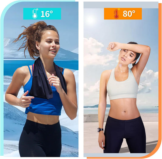 Cooling Towel (40"x12") - for Neck/Face, Ice Towel,Chilly Towel, Cooling Neck Wraps for Hot Weather Instant Chill, Soft Microfiber for Yoga, Gym, Golf, Running,Workout, Outdoor Sports, Hiking