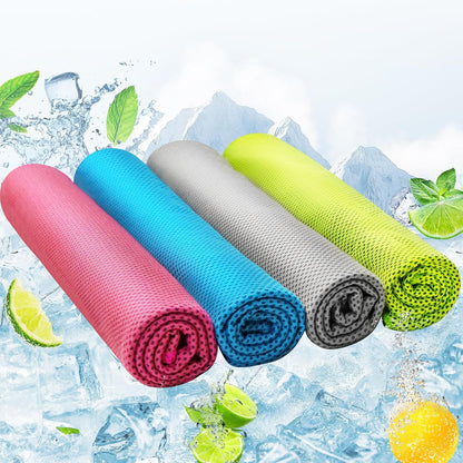 Cooling Towel (40"x12") - for Neck/Face, Ice Towel,Chilly Towel, Cooling Neck Wraps for Hot Weather Instant Chill, Soft Microfiber for Yoga, Gym, Golf, Running,Workout, Outdoor Sports, Hiking