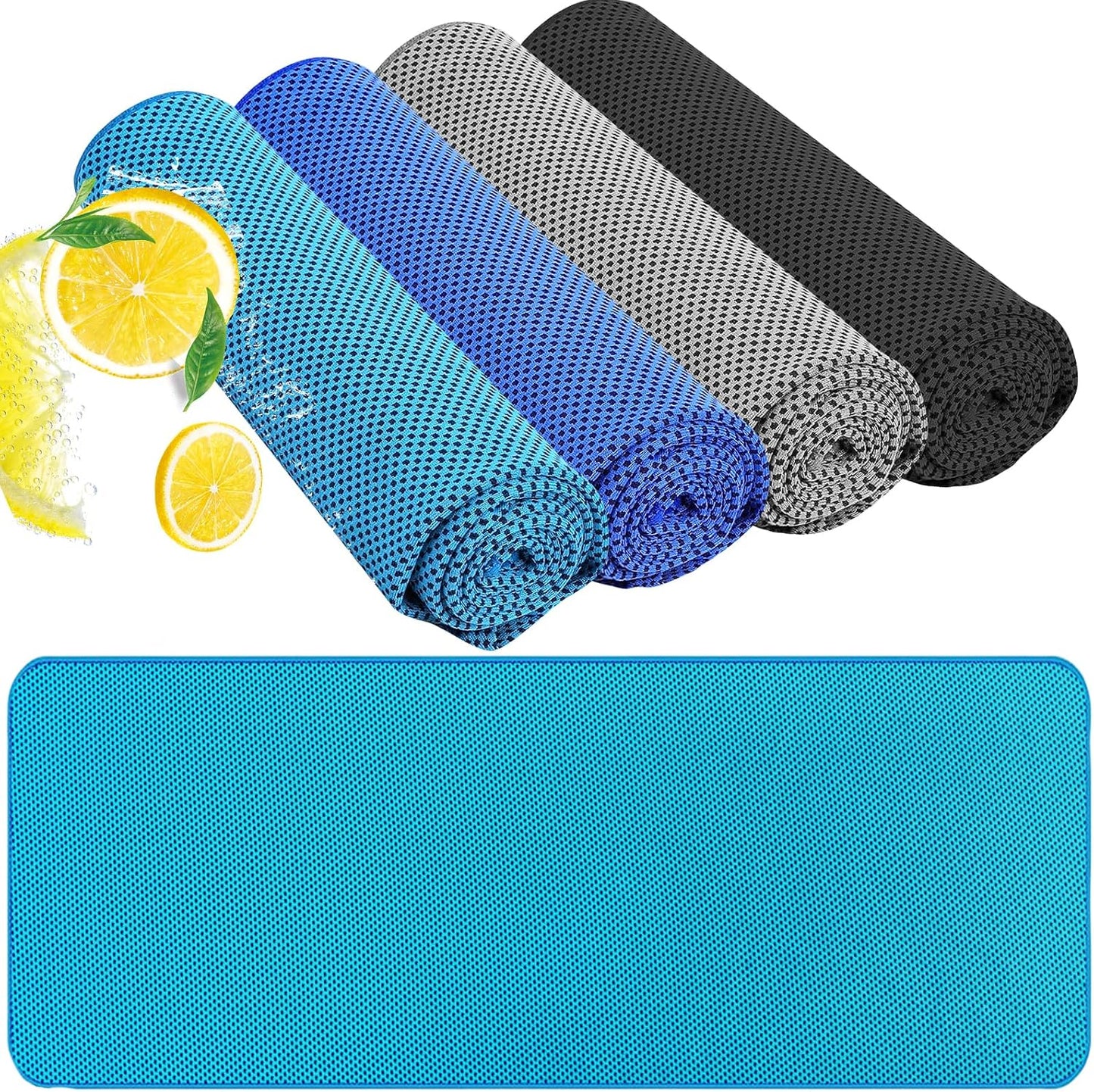 Cooling Towel (40"x12") - for Neck/Face, Ice Towel,Chilly Towel, Cooling Neck Wraps for Hot Weather Instant Chill, Soft Microfiber for Yoga, Gym, Golf, Running,Workout, Outdoor Sports, Hiking