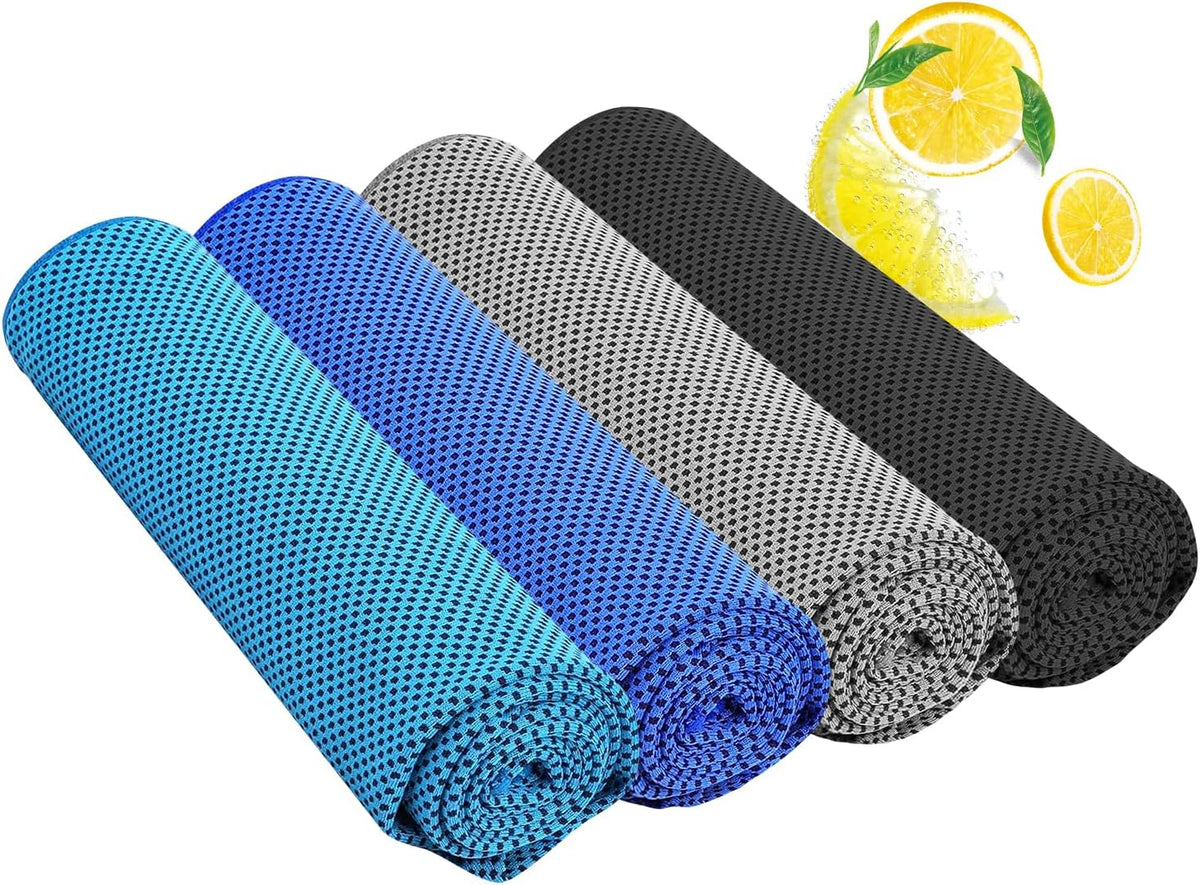 Cooling Towel (40"x12") - for Neck/Face, Ice Towel,Chilly Towel, Cooling Neck Wraps for Hot Weather Instant Chill, Soft Microfiber for Yoga, Gym, Golf, Running,Workout, Outdoor Sports, Hiking