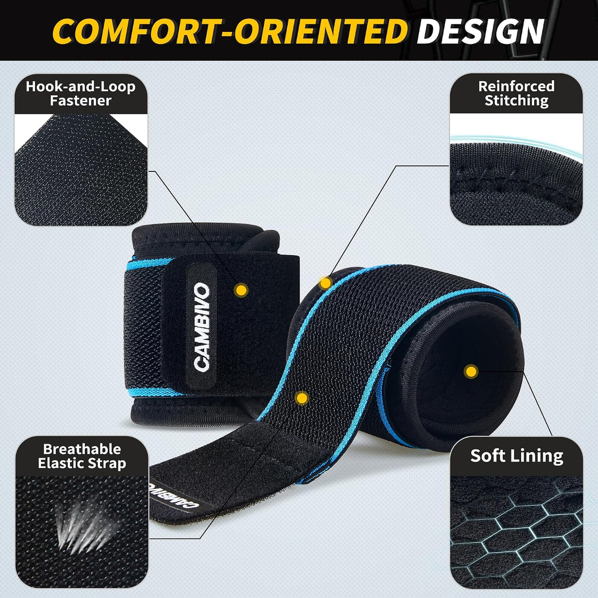 2 Pack Wrist Brace for Carpal Tunnel with wraps, Black | Wrist Support, Adjustable Wrist Wraps for Weightlifting, Tendonitis, Pain Relief, Sleeping, Night, Gym, Neoprene, Both Hands