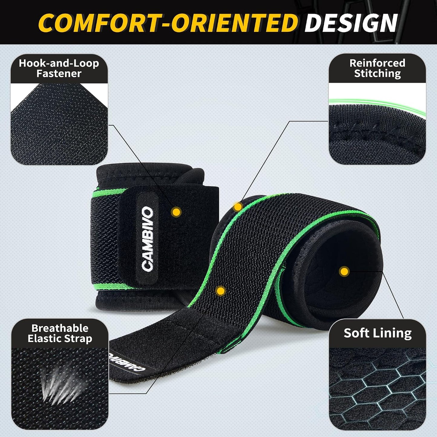 2 Pack Wrist Brace for Carpal Tunnel with wraps, Black | Wrist Support, Adjustable Wrist Wraps for Weightlifting, Tendonitis, Pain Relief, Sleeping, Night, Gym, Neoprene, Both Hands