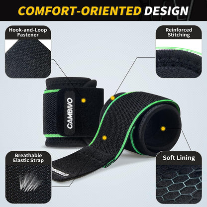 2 Pack Wrist Brace for Carpal Tunnel with wraps, Black | Wrist Support, Adjustable Wrist Wraps for Weightlifting, Tendonitis, Pain Relief, Sleeping, Night, Gym, Neoprene, Both Hands