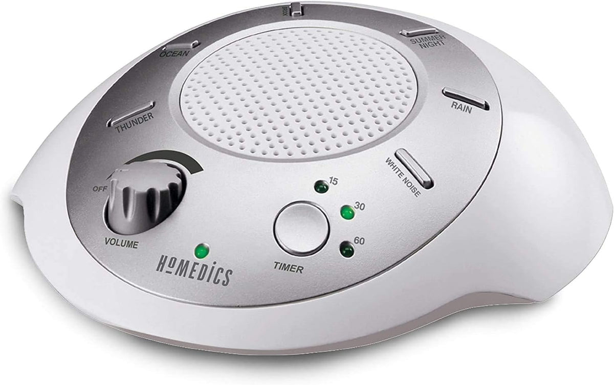 SoundSleep White Noise Sound Machine, Silver
