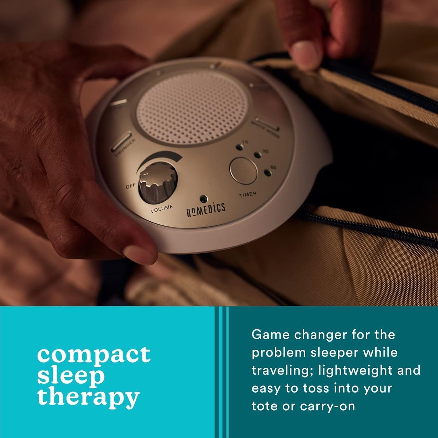 SoundSleep White Noise Sound Machine, Silver