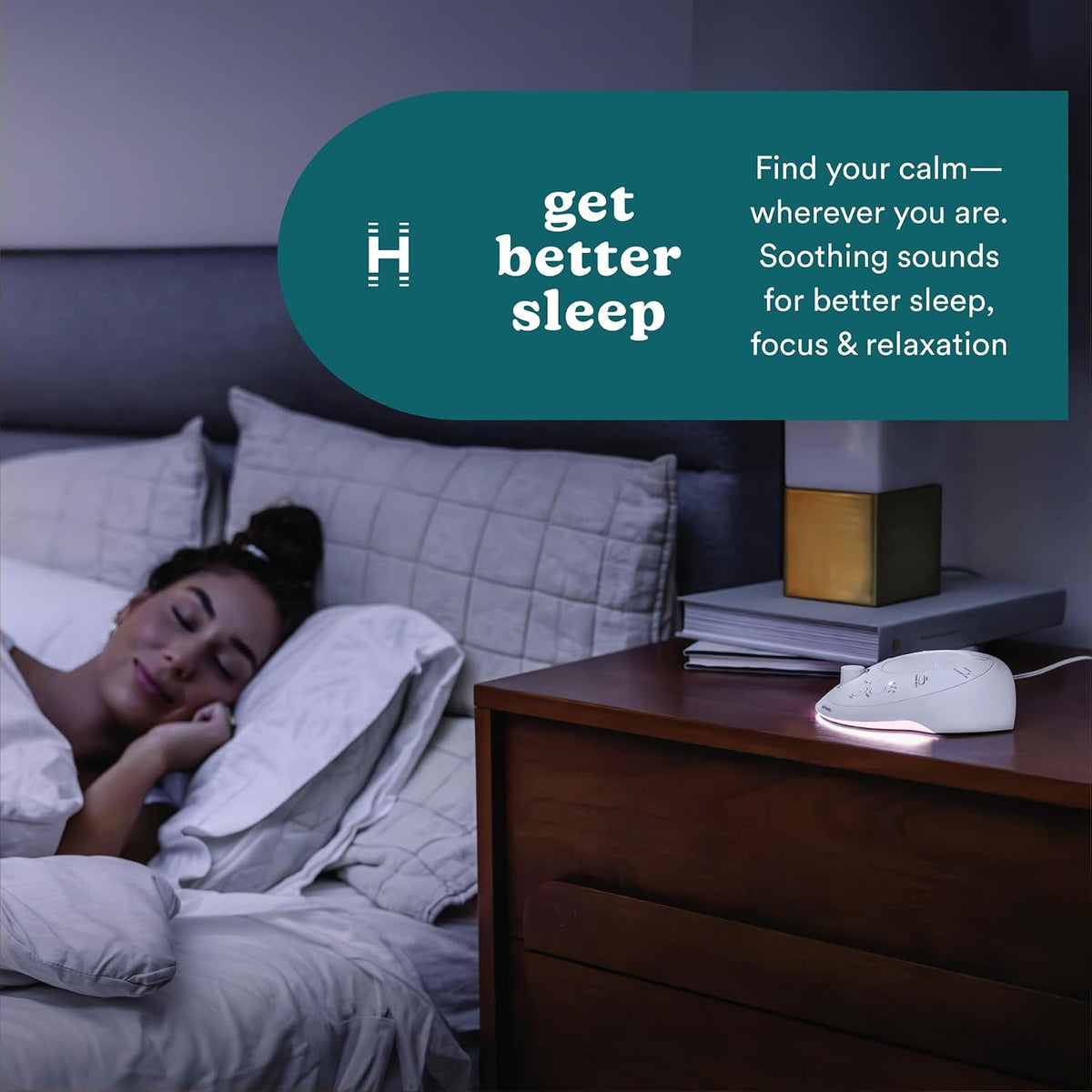 SoundSleep White Noise Sound Machine, Silver