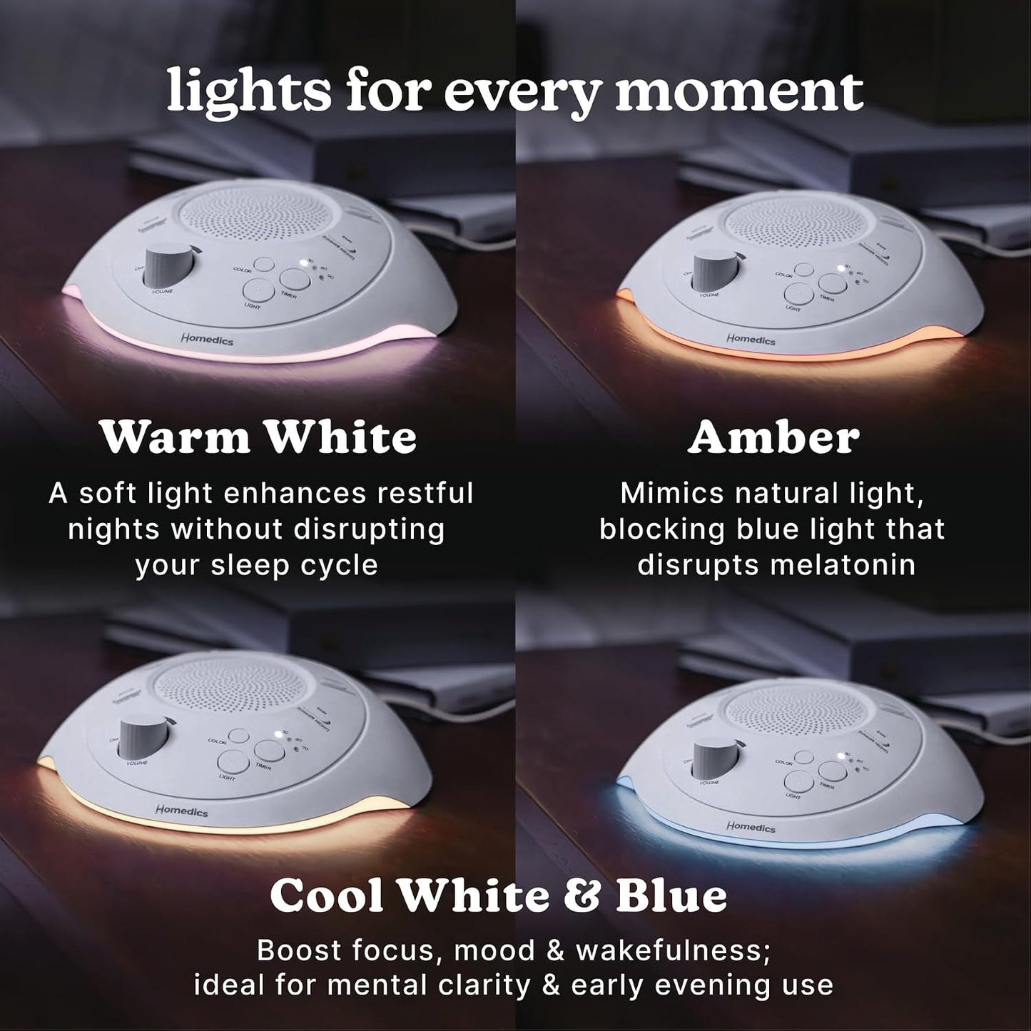 SoundSleep White Noise Sound Machine, Silver