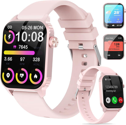Smart Watch for Men, 120 Sports Modes Smartwatch with 1.83" HD, Alexa Built-in, Heart Rate/Sleep Monitor, IP67 Waterproof, Bluetooth Call & Music Control Fitness Watch for iPhone/Android (Black)