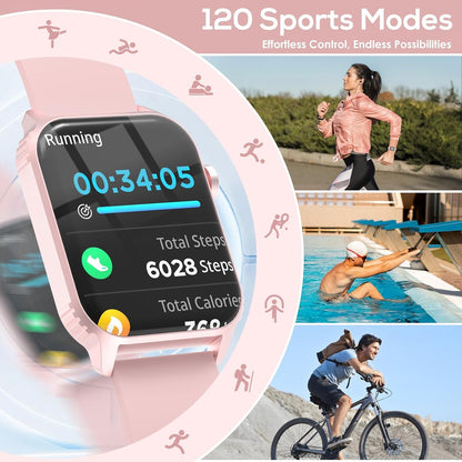 Smart Watch for Men, 120 Sports Modes Smartwatch with 1.83" HD, Alexa Built-in, Heart Rate/Sleep Monitor, IP67 Waterproof, Bluetooth Call & Music Control Fitness Watch for iPhone/Android (Black)