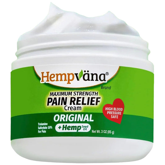 As Seen On TV Hempvana Original Relief Cream Maximum Strength, The Hemp Cream for Muscle Joint Back Knee Shoulder Neck Elbow Hand Foot