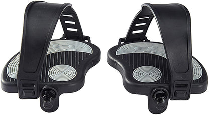 Exercise Bike Pedals with Straps for Peloton Bike, Spin Cycling Bike, Indoor Exercycle Bike, Stationary Recumbent Bicycle Replacement Parts