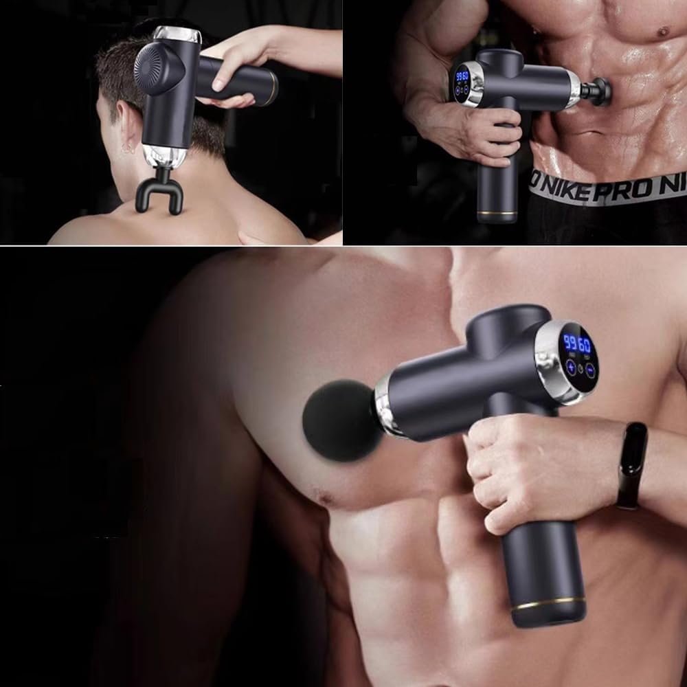 6 Pack Replaceable Massage Gun Heads, Muscle Massager Gun Accessories in Assorted Functions, Massage Head Outer Dia.18.6 mm (0.73 in), NOT Universal for All Massage Gun