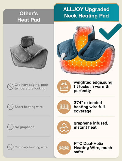 Graphene-Infused Heating Pad for Neck and Shoulders and Back