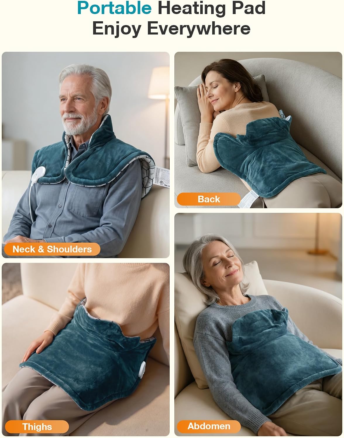 Graphene-Infused Heating Pad for Neck and Shoulders and Back