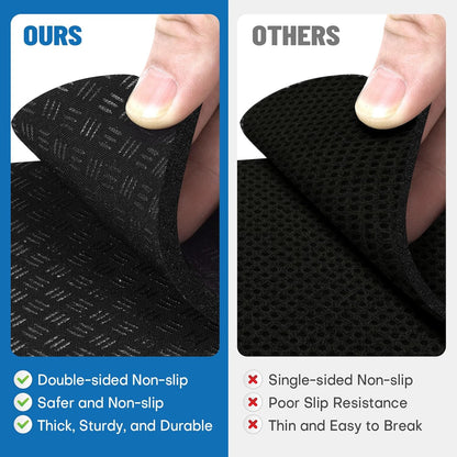 Treadmill Mat Pads 4PCS- Double-Sided Non-Slip - Anti Vibration Mat for Treadmill, Walking Pad, Exercise Bike - Hardwood Floors Protection
