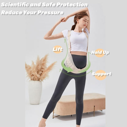 Pregnancy Support Abdominal Band Maternity Belly Belt Brace Adjustable Pregnant Women Pelvic Back Waist Shoulder Support Strap Breathable Elastic Pregnancy Support Care Belly Band