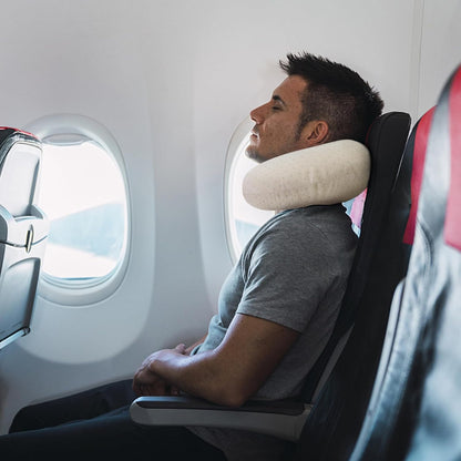 Neck Pillows for Sleeping, Memory Foam Travel Pillow, Pink