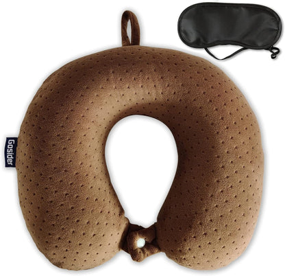 Neck Pillows for Sleeping, Memory Foam Travel Pillow, Pink