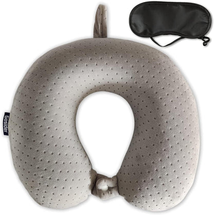 Neck Pillows for Sleeping, Memory Foam Travel Pillow, Pink