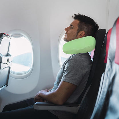 Neck Pillows for Sleeping, Memory Foam Travel Pillow, Pink