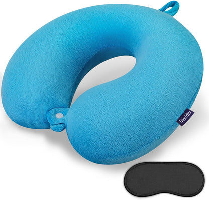 Neck Pillows for Sleeping, Memory Foam Travel Pillow, Pink