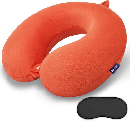 Neck Pillows for Sleeping, Memory Foam Travel Pillow, Pink