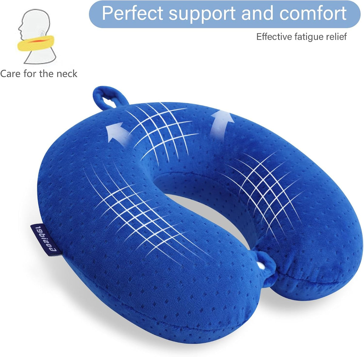 Neck Pillows for Sleeping, Memory Foam Travel Pillow, Pink