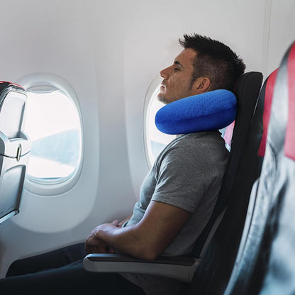 Neck Pillows for Sleeping, Memory Foam Travel Pillow, Pink