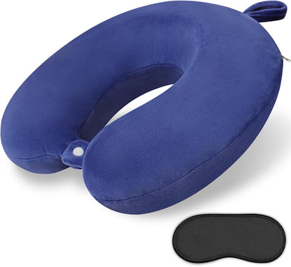 Neck Pillows for Sleeping, Memory Foam Travel Pillow, Pink