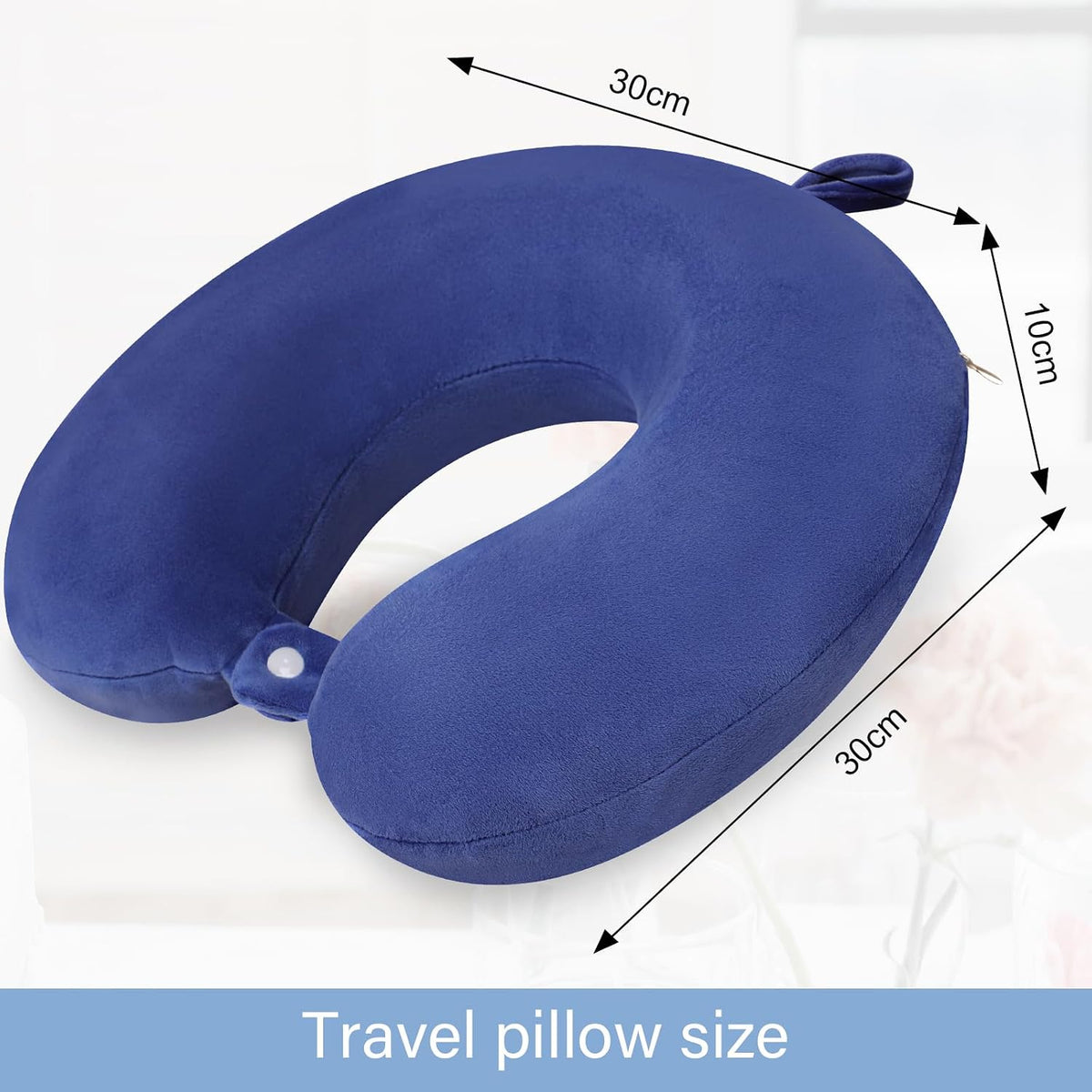Neck Pillows for Sleeping, Memory Foam Travel Pillow, Pink