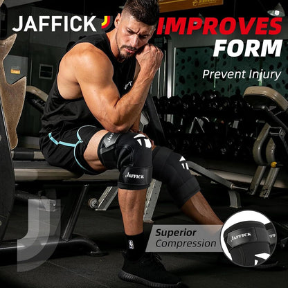 Knee Sleeves (1 Pair),Double Layer Compression Knee Braces for Suitable for Squats, Weightlifting, Powerlifting, Gym Exercises, Unique Pressure Belt Design，7MM Neoprene Sleeves