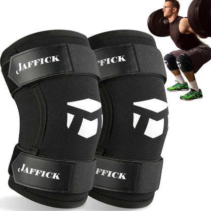 Knee Sleeves (1 Pair),Double Layer Compression Knee Braces for Suitable for Squats, Weightlifting, Powerlifting, Gym Exercises, Unique Pressure Belt Design，7MM Neoprene Sleeves