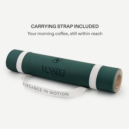 Premium Yoga Mat – Sweat-Activated Non-Slip PU Grip I Natural Rubber Base I 4mm for Yoga, Pilates & Workouts