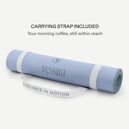 Premium Yoga Mat – Sweat-Activated Non-Slip PU Grip I Natural Rubber Base I 4mm for Yoga, Pilates & Workouts