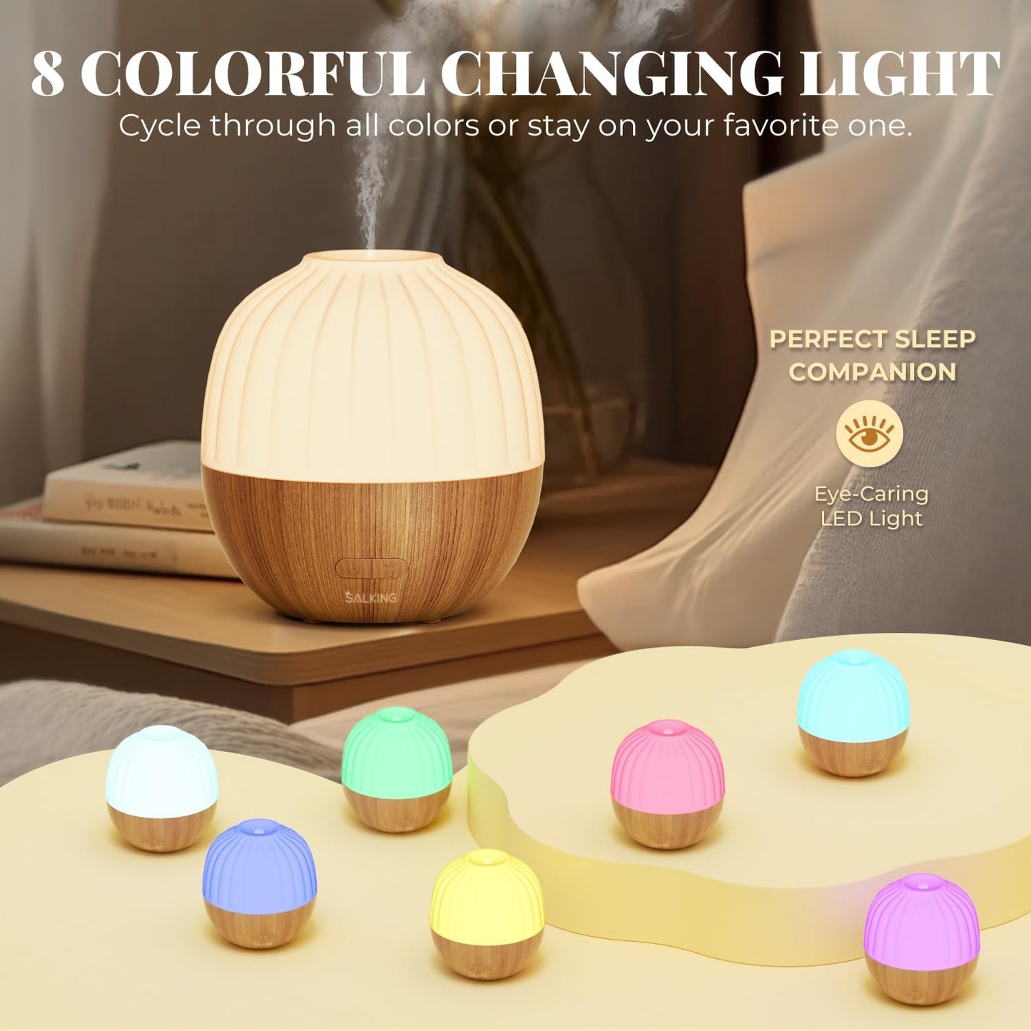 Essential Oil Diffuser for Home, 100ml Small Aromatherapy Diffuser