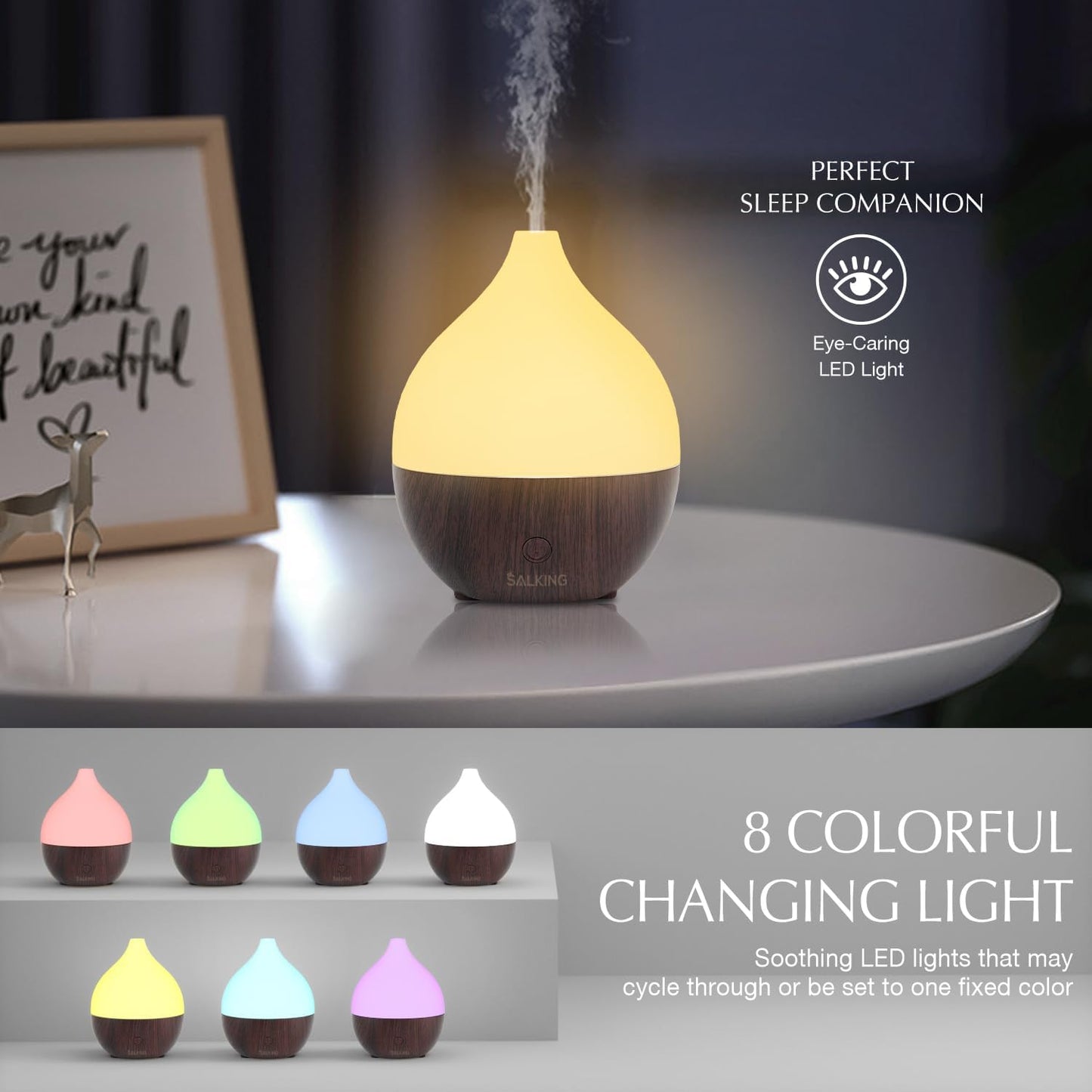 Essential Oil Diffuser for Home, 100ml Small Aromatherapy Diffuser